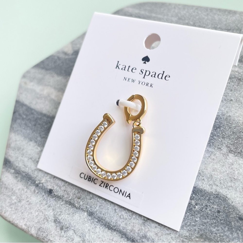 kate spade Gold Horseshoe Pendant Necklace Charm